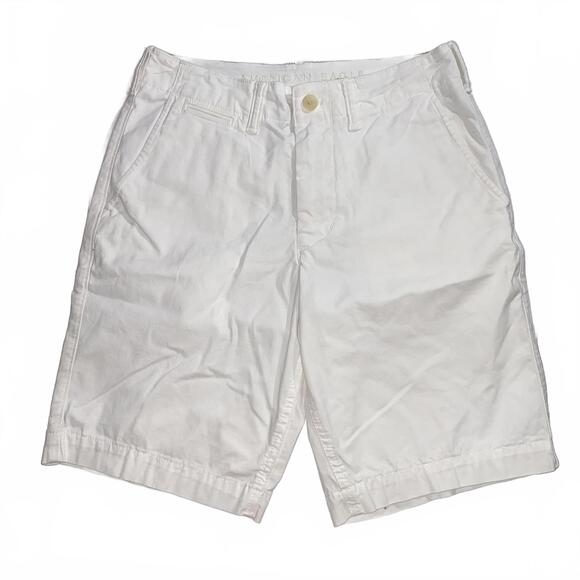 American Eagle Outfitters Pants - Y2K American Eagle Low-Rise White Bermuda Shorts NWT Size 28 Vintage Summer